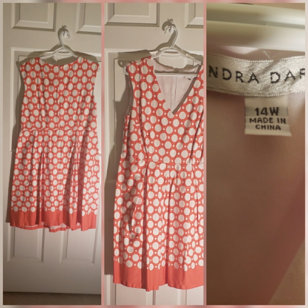 Dress Sandra Darren 14w v neck